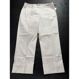 NWT ALFANI Pants Womens 4 White Comfort Waist Capri